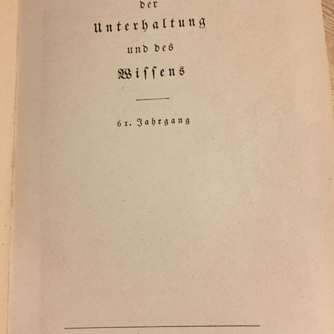 Samleobjekt. Tysk bok fra 1937