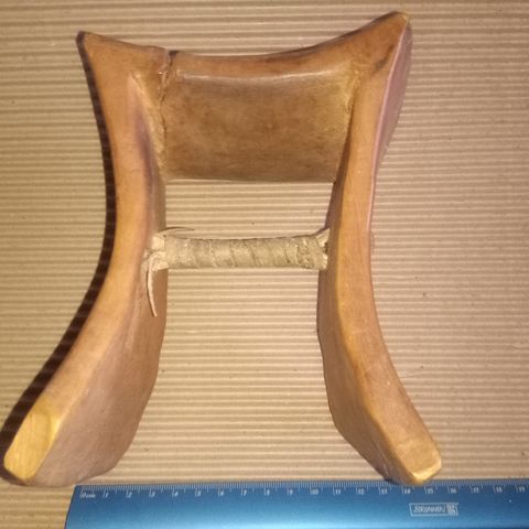 Antique head rest. Hokkaido, Japan.