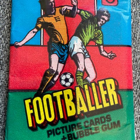 Topps fotballkort pakke 1979