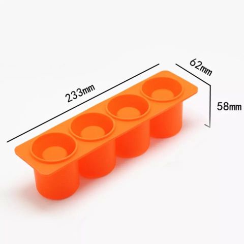 Silicone Mould 4 Holes Pen Holder Succulent Planter Candle Container