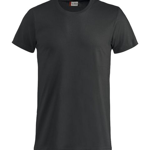 T-skjorte sort 100% bomull for folietrykk /logo/tekst