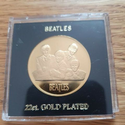 THE BEATLES 22 KARAT GULL BELAGT MYNT