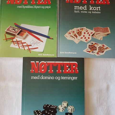 NØTTER , oppgave bøker 50 kr for alle