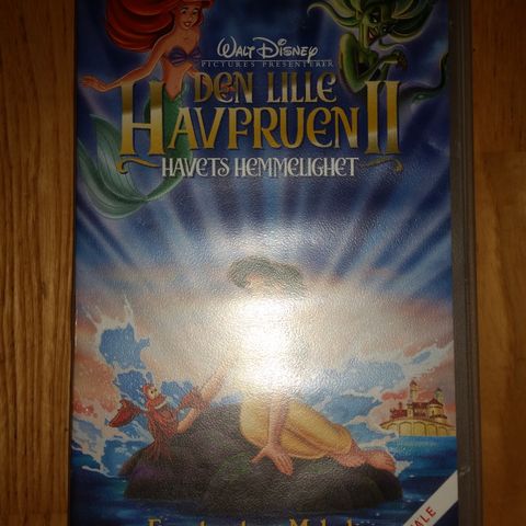 Walt Disneys " Den Lille havfruen 2 - Havets Hemmelighet ". VHS