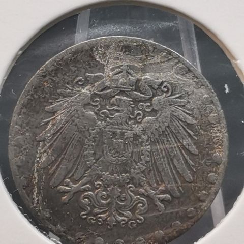 Tyskland 10 pfennig 1916 G(Karlsruhe) zink/jern German Empire