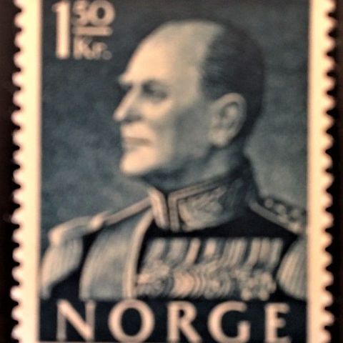 Norge 1959 Kong Olav V Kronemerker Dyptrykk NK 470 Postfrisk