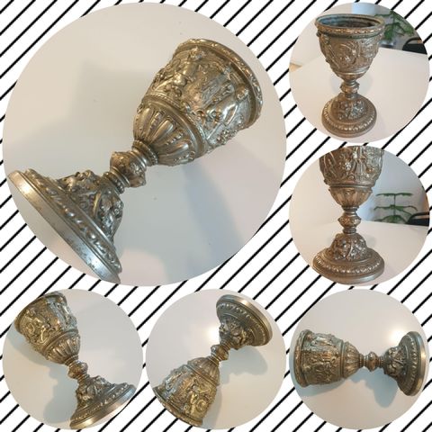 VINTAGE/GAMMEL "UNDERDEL TIL PARAFINLAMPE