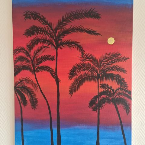 Kunst Maleri  " Palms "