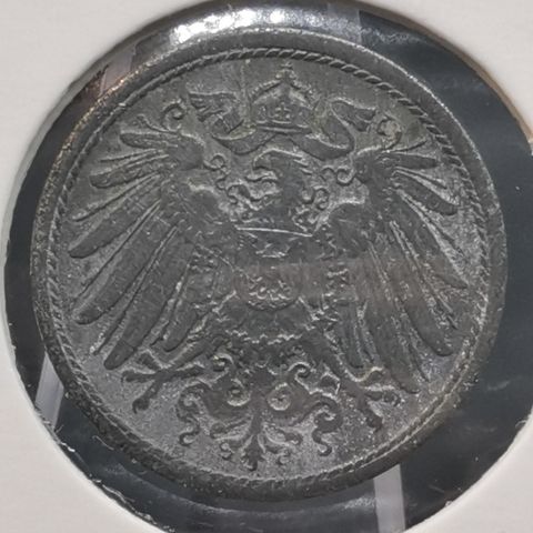 Tyskland 10 pfennig 1918 zink German Empire