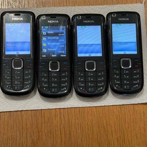 Nokia Telefoner 4stk.