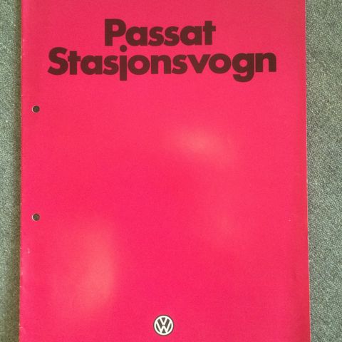 Volkswagen Passat brosjyre 1980