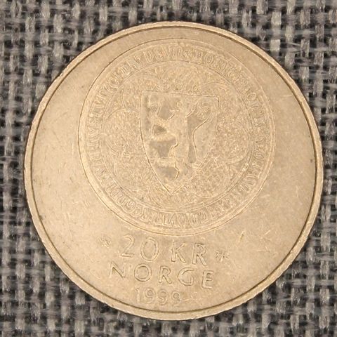 20 kroner 1999 "Akershus" Norge   (893)