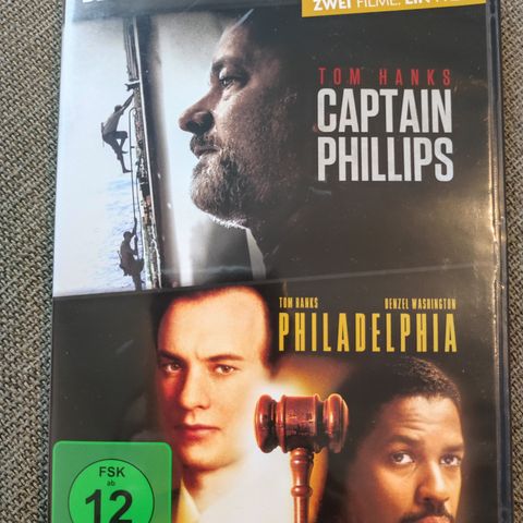 Tom Hanks - Captain Phillips - Philadelphia - 2 disc DVD