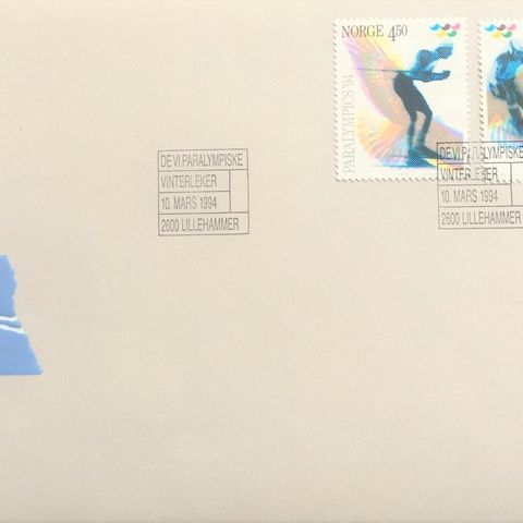 Norge 1994 FDC Paraolympics'94 NK 1201 - 1202