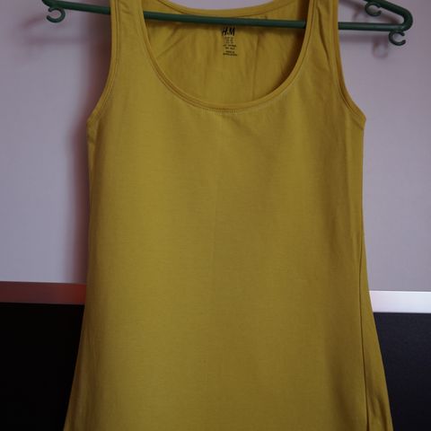 3 for 2, yellow top topp H&m xs 34 95% pima cotton