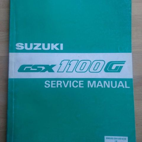 Suzuki GSX 1100 G verkstebok.