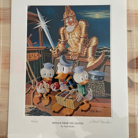 Carl Barks Menace from the Grotto litografi lithograph Another Rainbow