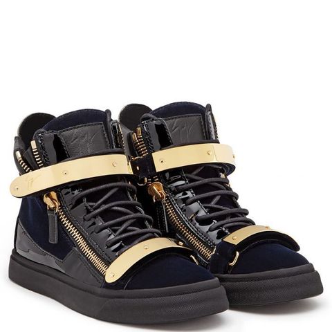 Giuseppe Zanotti Coby velvet high-top sneakers