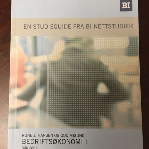 En studieguide fra BI Bedriftsøkonomi I