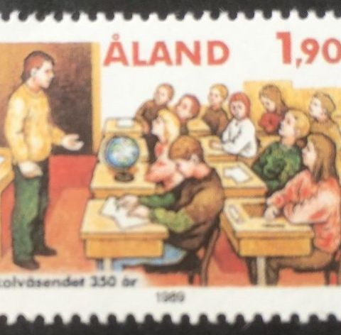 Åland 1989 Skolevesenet i 350 år AFA 36 Postfrisk