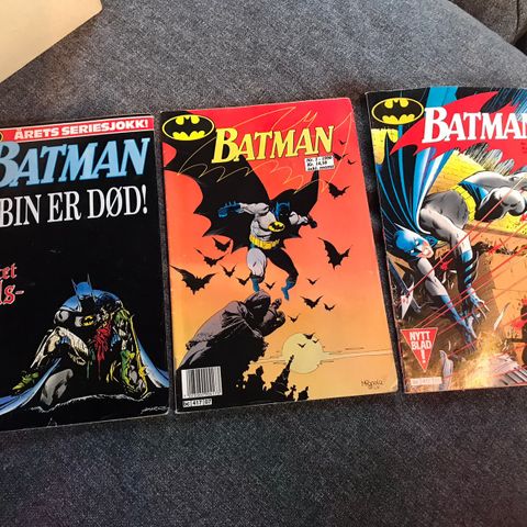 Norske Batman-magasiner fra 1989 og 1990