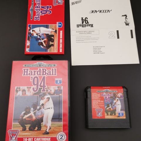 HardBall '94 Sega Mega Drive Genesis Megadrive Accolade Sports