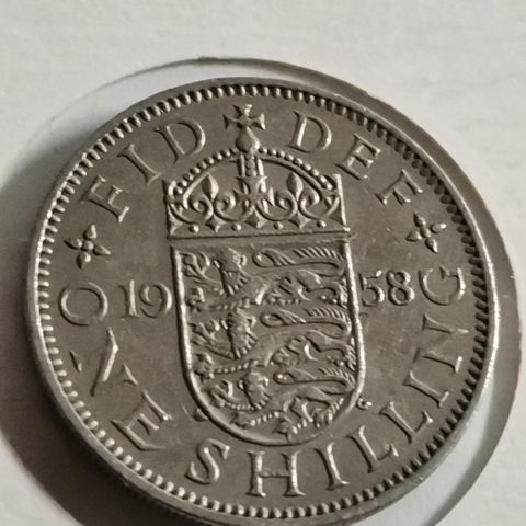 England one shilling 1958 UK