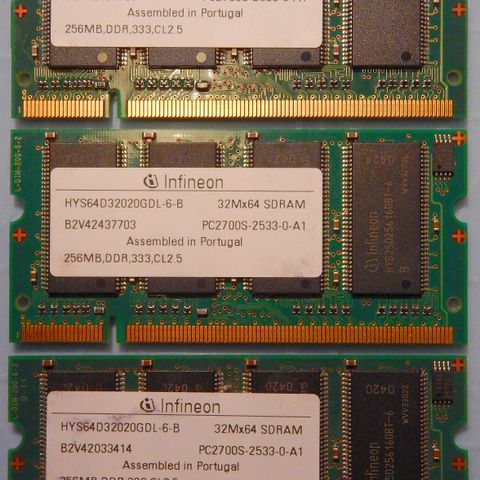 Infineon 256MB DDR SO-DIMM PC2700