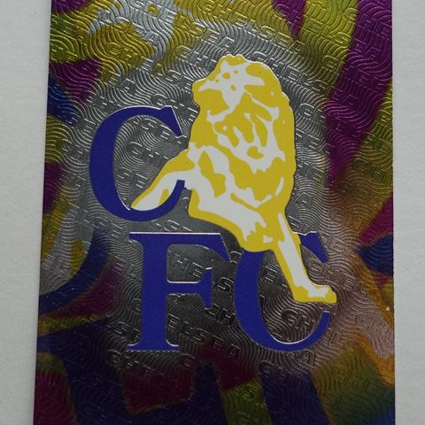 Merlin Premier Gold 1998 Chelsea Foil Badge B6/B20 Fotballkort