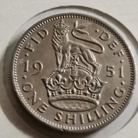 England one shilling 1951 uk