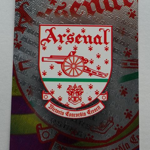 Merlin Premier Gold 1998 Arsenal Foil Badge B1/B20 Fotballkort