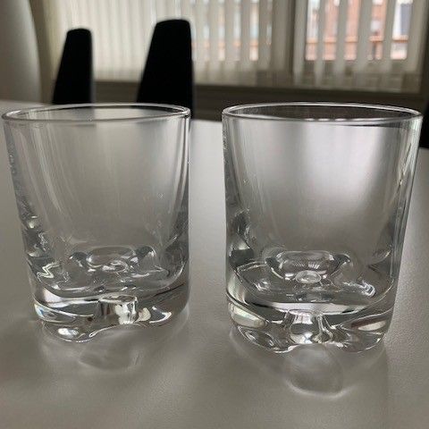 2 stk. Iittala "Gaissa" vannglass, 2,2 dl.