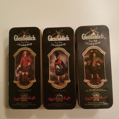 Glenfiddich Whisky metall-bokser.