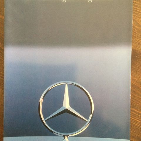 Mercedes brosjyre 1986
