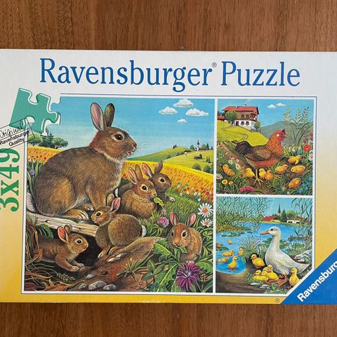 Ny Ravensburger puzzles 3x49 / 17,8x17,8