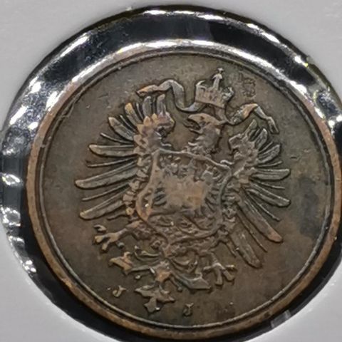 Tyskland 1 pfennig 1888 J(Hamburg) Deutches Reich, German Empire