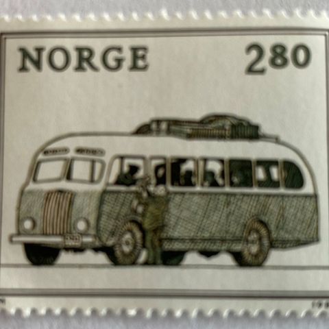 Norge 1980 Norwex 80 Rutebil fra ca 1940 NK 867 Postfrisk