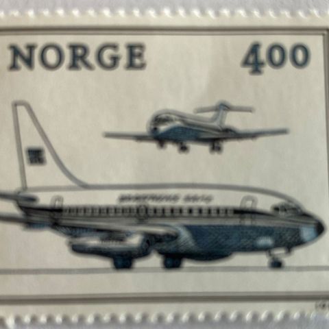 Norge 1980 Norwex 80 Boeing 737 og DC 9 NK 868 Postfrisk