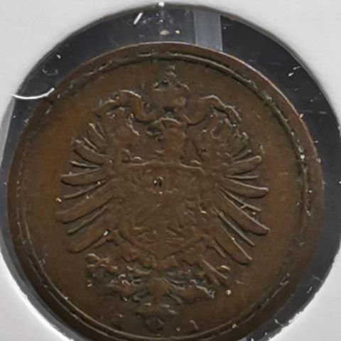 Tyskland 1 pfennig 1875A (Berlin) Deutches Reich, German Empire