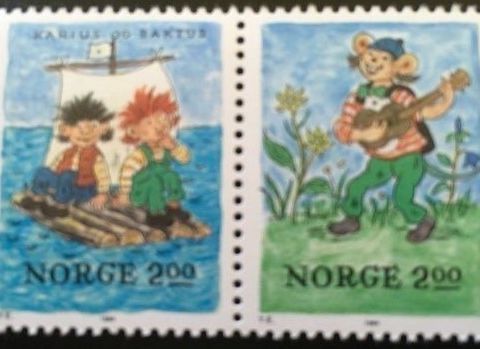 Norge Thorbjørn Egners eventyrverden NK 962 og 963 S 14 par Postfrisk