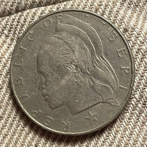 Republic of Liberia one dollar 1966
