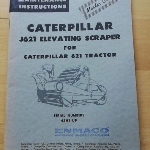 Caterpillar instruksjonsbok.