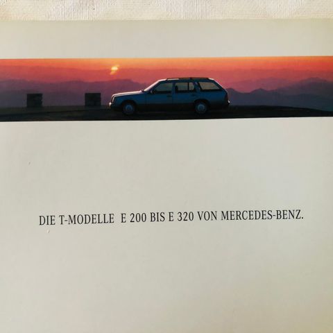 Brosjyre av Mercedes E-klasse stv. - 1/1994