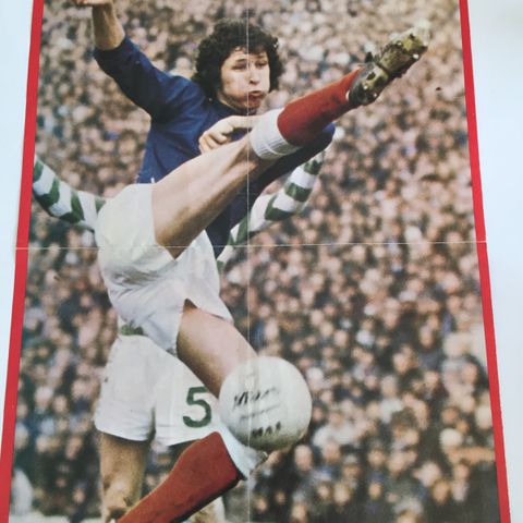 FOTBALL - PLAKAT DEREK PARLANE - RANGERS & SCOTLAND