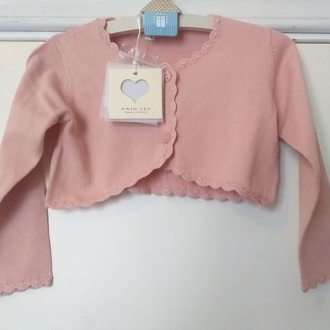 New TWIN-SET Simona Barbieri baby girl pink sweater, size 9M / 74 cm