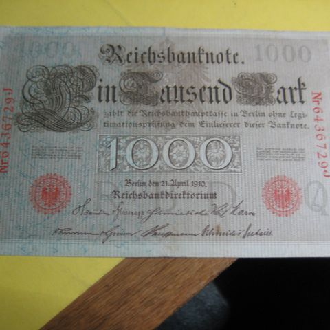 1000 mark Tyskland 1910