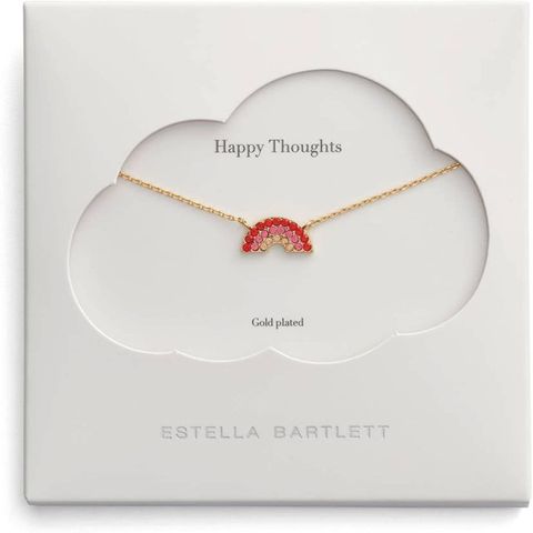New Estella Bartlett gold plated rainbow necklace
