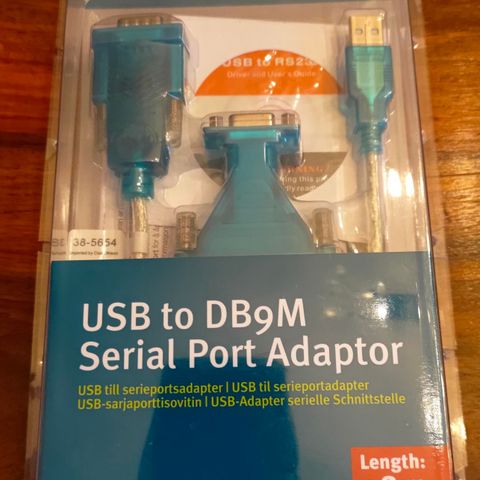 USB til serieportadapter (RS232)