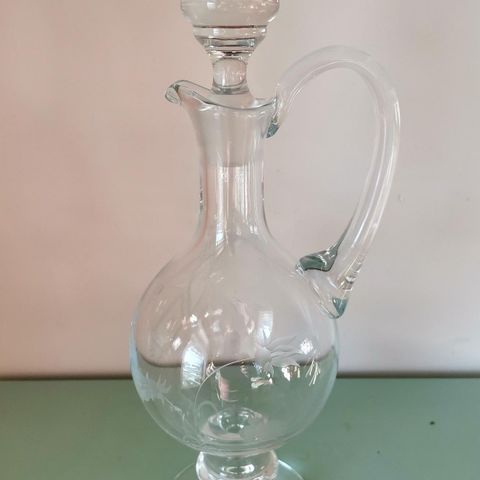 Vintage glasskaraffel fra Krosno