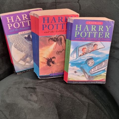 Harry Potter pocket bøker. Engelsk tekst.